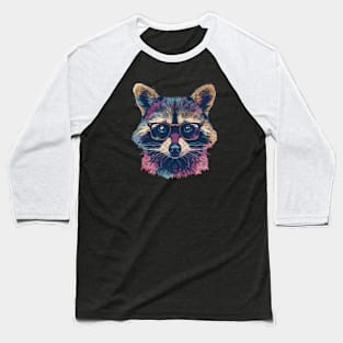 Raccoon Chic: The Chic Specs 'n' Stripes Tee Baseball T-Shirt